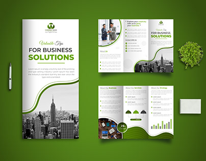 Creative and professional trifold brochure design