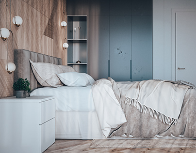 modern style bedroom in Britain design: Kolisnyk Anna