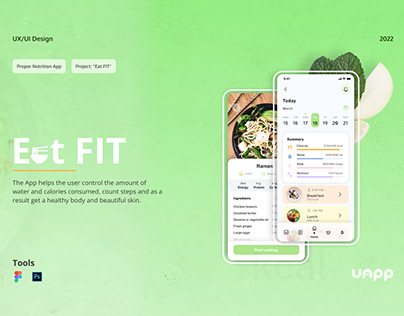Eat FIT mobile app UI/UX design