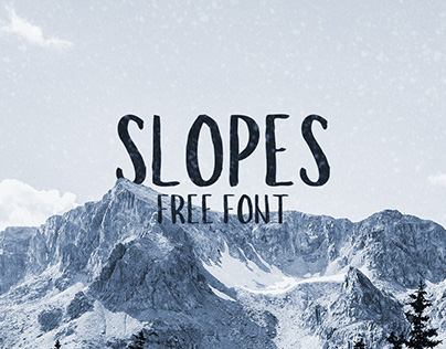 Slopes - Free Brush Font