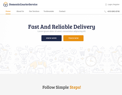 Web Templates - Domestic Courier Service