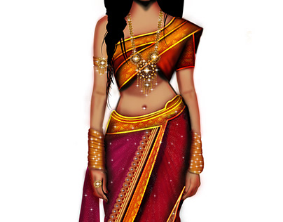 woman in Indian traditional outfit ( goddess)