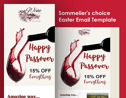 Sommelier's choice Easter Email Template