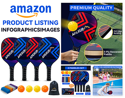 Amazon Listing Infographics lmages || mark racket