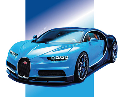 Bugatti Chiron -graphic design