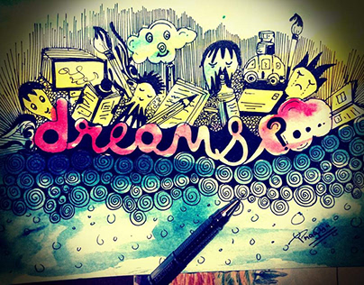 Pen ,Colour , creative thoughts,