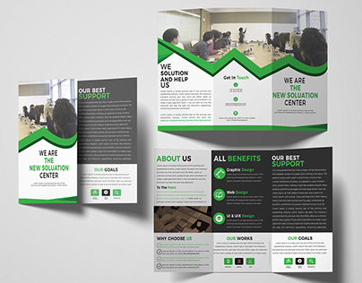 Business Soluation Center Tri- Folds Brochure Design