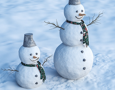 3D Models of Snowmen - Free 3d models