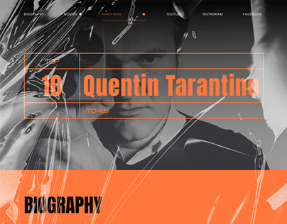 Quentin Tarantino Landing Page