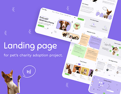 Pet's Paw | Pet adoption landing page