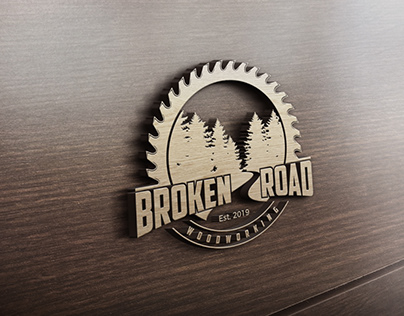 Broken Road Woodworking - Logo Design