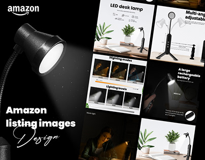 Project thumbnail - Amazon listing images | LED desk lamp