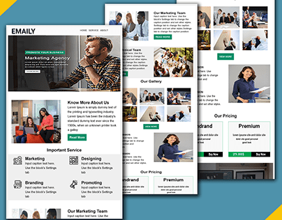 Marketing Agency | Mailchimp email template Newsletter