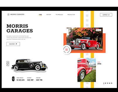 Project thumbnail - Morris Garages home page