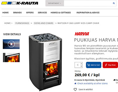 K-Rauta: Product Page Redesign (Functionalities)