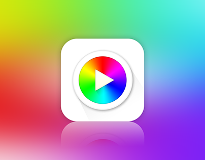 COLORED PLAY APP ICON
