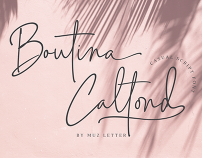 Boutina Caltond | Casual Scrip Font