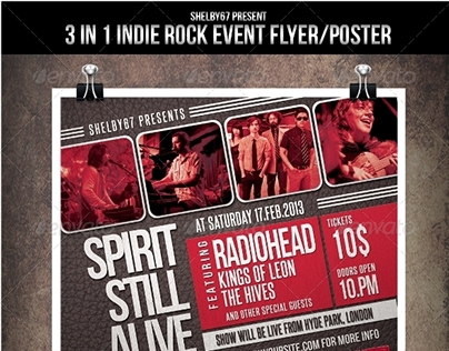 Indie Rock Event Flyer / Poster