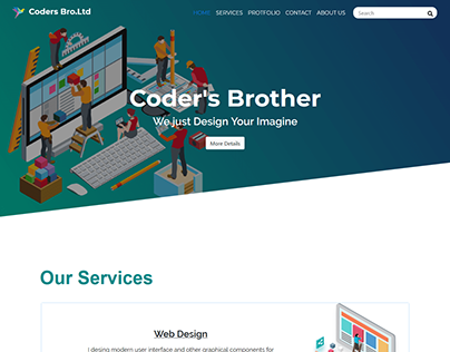 www.codersbro.com Code brother a Bootstrap Project