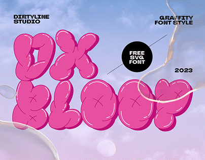 Dx Bloop Colorful Free Font