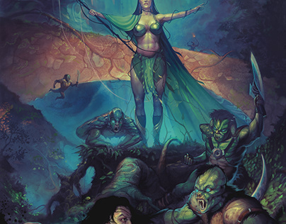 Goblin Queen - dark fantasy illustration
