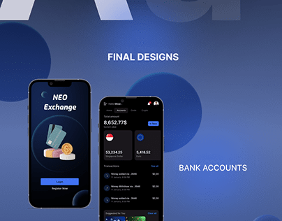Neo Exchange Mobile app UI/UX Design
