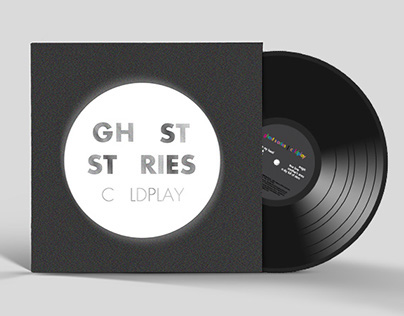 LP Vinyl Album Redesign - Coldplay's 'Ghost Stories'