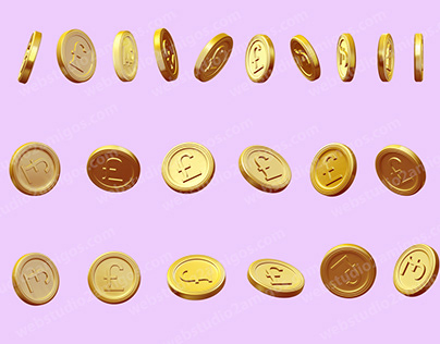 British pound collection of golden coins
