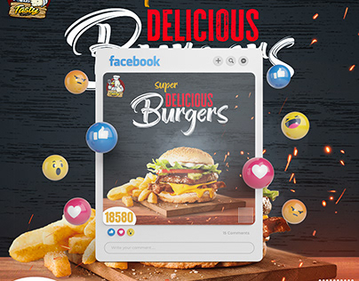 Delicious Burger-social media design