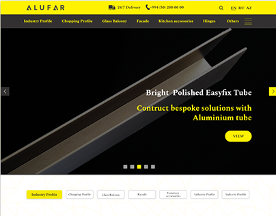 Alufar Aluminium Profile Company Web Site