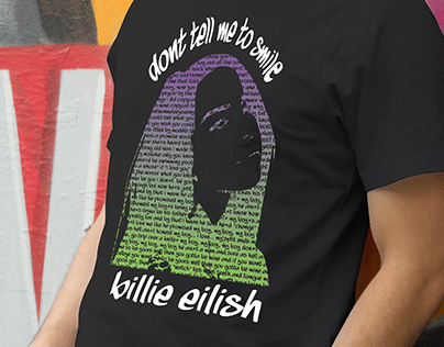 Billie Eilish Typographic Portrait