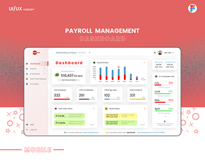 Payroll Management Dashboard | UI/UX