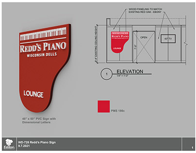 Kalahari - Redd's Piano Sign