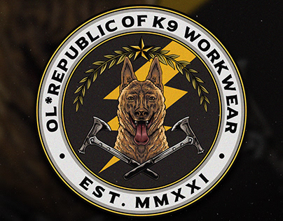 Logo design for Ol Republic of K9 Work Wear