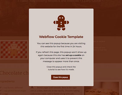 Webflow Cookie Template