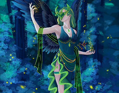 Bluegreen fairy