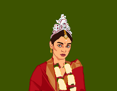 Bengali Bride Illustration