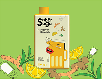 Sober Saga - Branding & Packaging