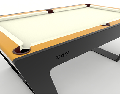 247 Billiards Table - Digital Solid Modeling