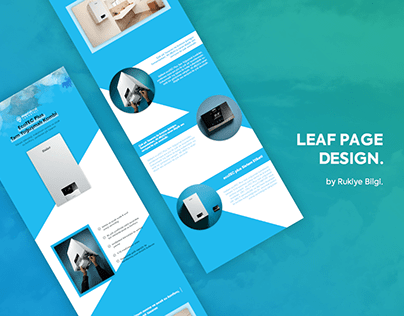 Leaf Page Design | For E-Commerce Web Site
