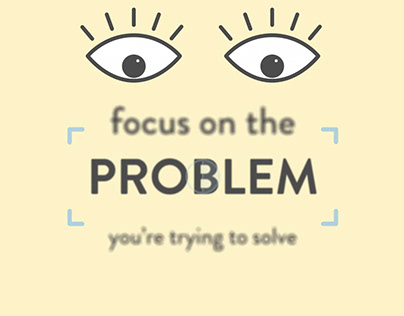 Focussing on the Problem is the Problem