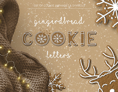 Gingerbread Cookie Letters