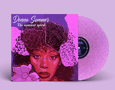 Donna Summer's vinyl cover