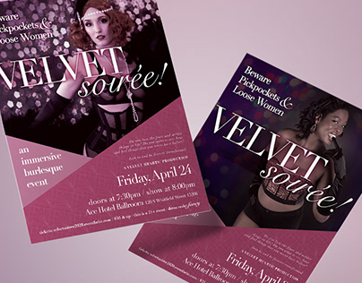 Event Flyers + Social Graphics: Velvet Soiree