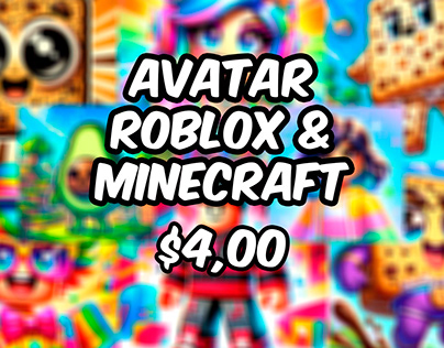 I will do a professional roblox & minecraft avatar