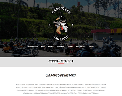 Site do Moto Clube: Gangsters MC