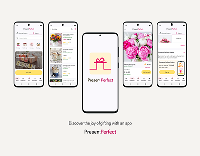 Mobile app for giving gift PresentPerfect UI/UX