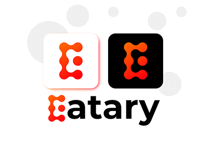Eatary E Letter Abstract Logo Design Concept