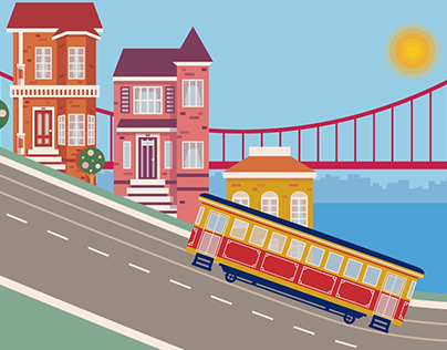Motion Graphics - Trolley Animation