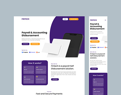 Payroll & Accounting Disbursement Landing Page